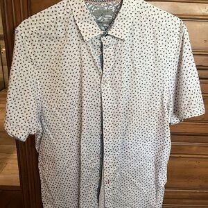 Ted Baker White Shirt with Colorful Dots